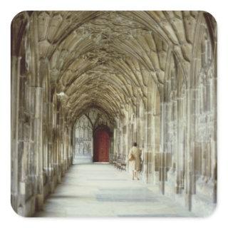 The Cloisters of Gloucester Cathedral, 12th centur Square Sticker