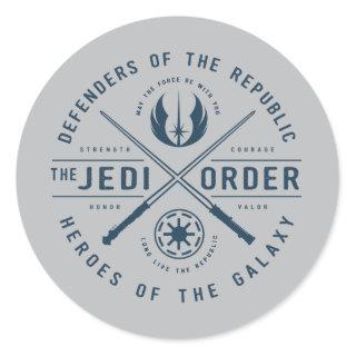 The Clone Wars | Jedi Sabers Emblem Classic Round Sticker