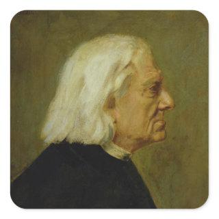 The Composer Franz Liszt , 1884 Square Sticker