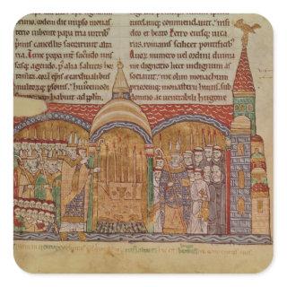The Consecration of the Church at Cluny Square Sticker