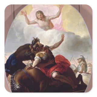 The Conversion of St. Paul Square Sticker