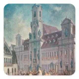 The Coronation of Empress Square Sticker