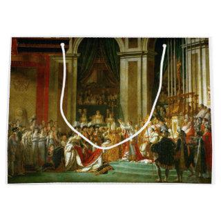 The Coronation of Napoleon, Jacques-Louis David Large Gift Bag