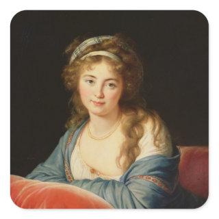The Countess Catherine Vassilievna Skavronskaia Square Sticker