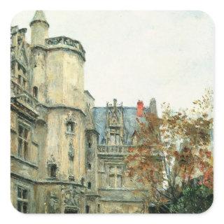 The Courtyard of the Museum of Cluny, c.1878-80 Square Sticker