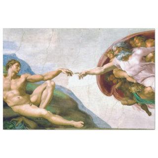 The Creation of Adam, Michelangelo, 1508-1512 Tissue Paper