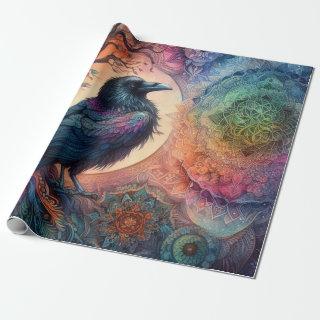The Crow Tree of Life Mandala Pagan