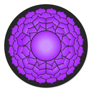 The Crown Chakra Classic Round Sticker