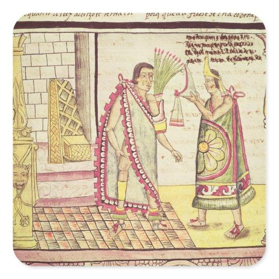 The Crowning of Montezuma II Square Sticker
