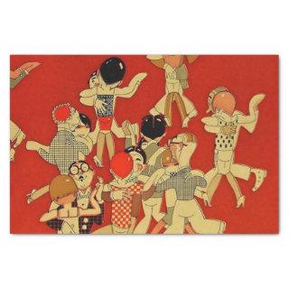 “The Dance Floor” Art Deco by Jose Carlos Tissue Paper