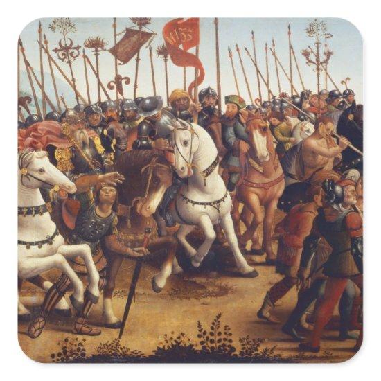 The Defeat of Athens by Minos, King of Crete, from Square Sticker