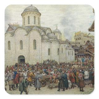 The Defence of the Town, 1918 Square Sticker