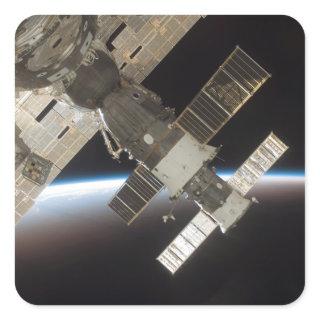 The docked Soyuz 13 Square Sticker