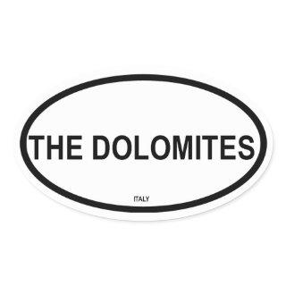 THE DOLOMITES OVAL STICKER