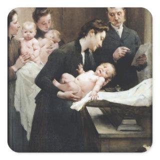 The Drop of Milk in BellevilleDoctor Variot's Square Sticker