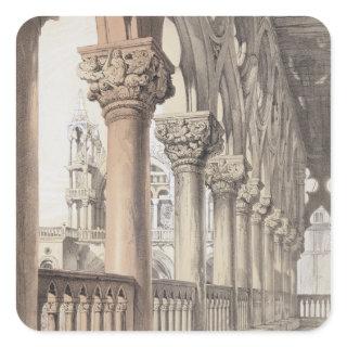 The Ducal Palace, Renaissance Capitals of the Logg Square Sticker