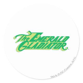 The Emerald Gladiator Classic Round Sticker