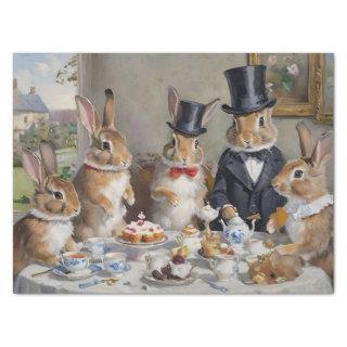 The Enchanted Hare's Tea Soiree Decoupage Tissue Paper