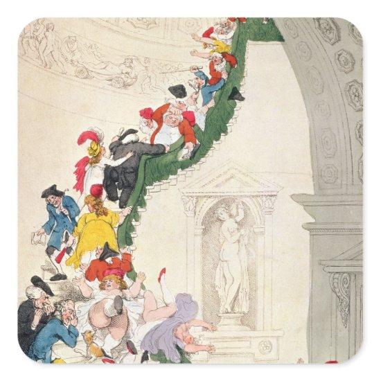 The Exhibition Stare Case, c.1800 Square Sticker