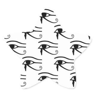 The Eye Of Horus Pattern Star Sticker