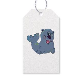 The Fabric Seal At Zazzle Mascot Logo Character  Gift Tags