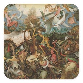 The Fall of the Rebel Angels, 1562 Square Sticker