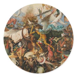 The Fall of the Rebel Angels - Pieter Bruegel 1562 Classic Round Sticker