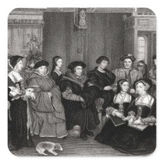 The Family of Thomas More Square Sticker