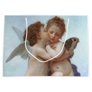 The First Kiss, Amor and Psyche, Bouguereau Large Gift Bag