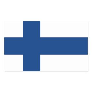 The Flag of Finland - Siniristilippu Rectangular Sticker