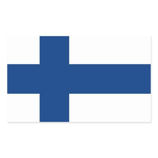 The Flag of Finland - Siniristilippu Rectangular Sticker