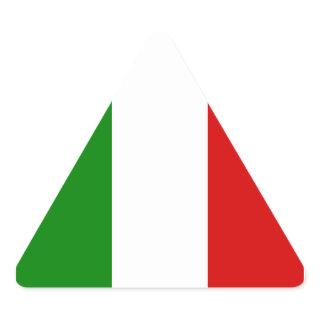 The Flag of Italy Triangle Sticker