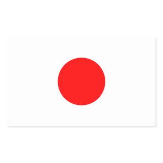 The Flag of Japan Rectangular Sticker
