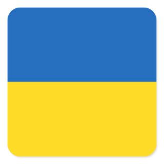 The Flag of Ukraine Square Sticker