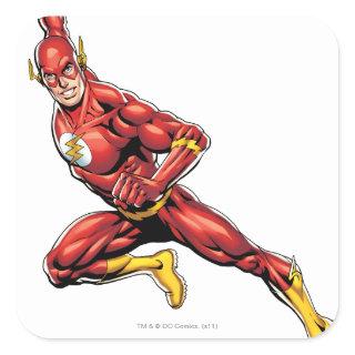 The Flash Lunging Square Sticker