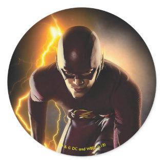 The Flash | Sprint Start Position Classic Round Sticker