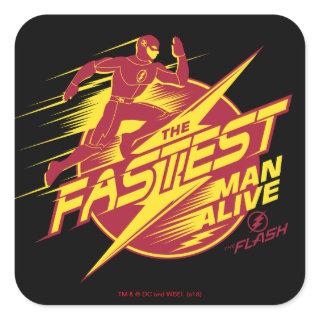 The Flash | The Fastest Man Alive Square Sticker