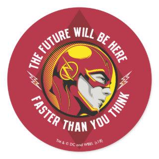 The Flash | "The Future Will Be Here" Classic Round Sticker