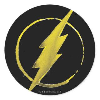 The Flash | Yellow Chest Emblem Classic Round Sticker