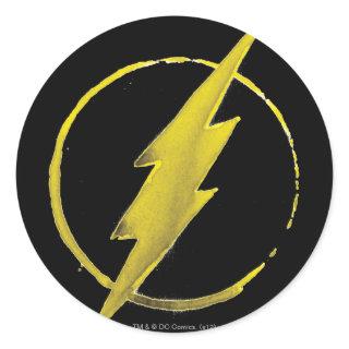 The Flash | Yellow Chest Emblem Classic Round Sticker