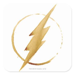 The Flash | Yellow Chest Emblem Square Sticker
