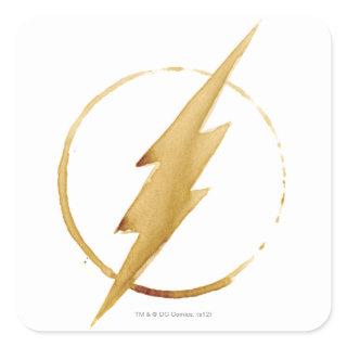 The Flash | Yellow Chest Emblem Square Sticker