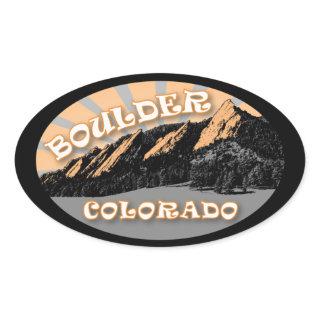 The Flatirons, Chautauqua Park, Boulder Stickers