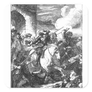 The Flight of Monmouth Square Sticker