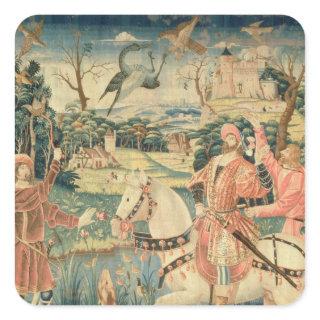 The Flight of the Heron, Franco-Flemish Square Sticker