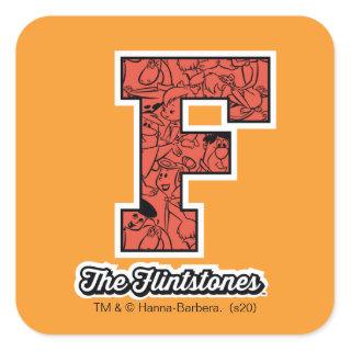 The Flintstones | Collegiate Style Monogram Square Sticker
