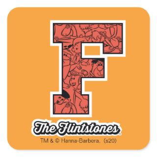 The Flintstones | Collegiate Style Monogram Square Sticker