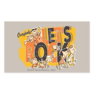 The Flintstones | Everybody Let's Rock Rectangular Sticker