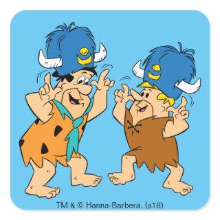 The Flintstones | Fred & Barney Water Buffaloes Square Sticker