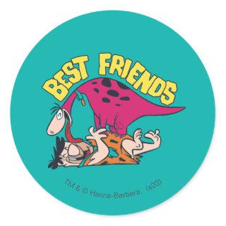 The Flintstones | Fred & Dino - Best Friends Classic Round Sticker